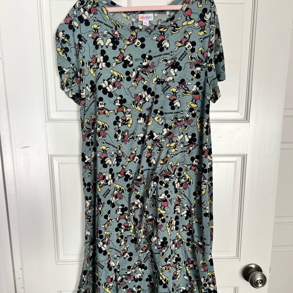 Lularoe Carly Dress - Classic Disney Minnie Mouse and Mickey print